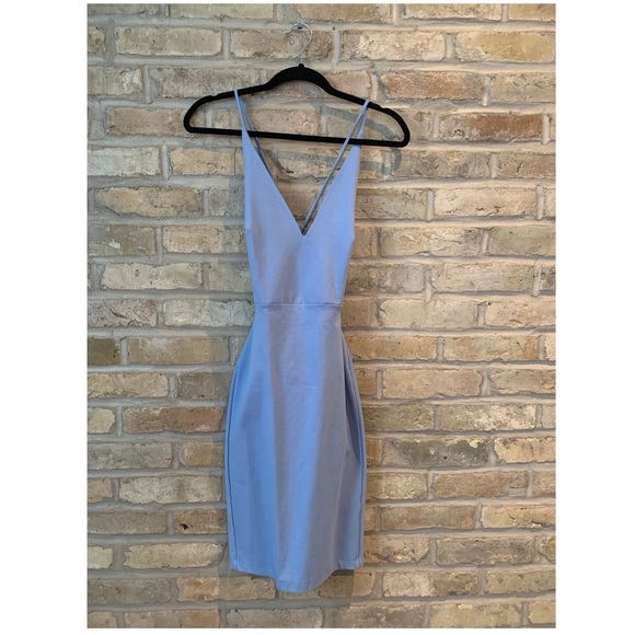 Baby Blue Mini Dress - Picture 1 of 3